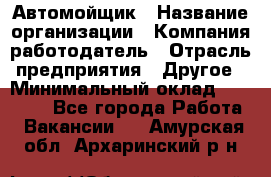 Автомойщик › Название организации ­ Компания-работодатель › Отрасль предприятия ­ Другое › Минимальный оклад ­ 15 000 - Все города Работа » Вакансии   . Амурская обл.,Архаринский р-н